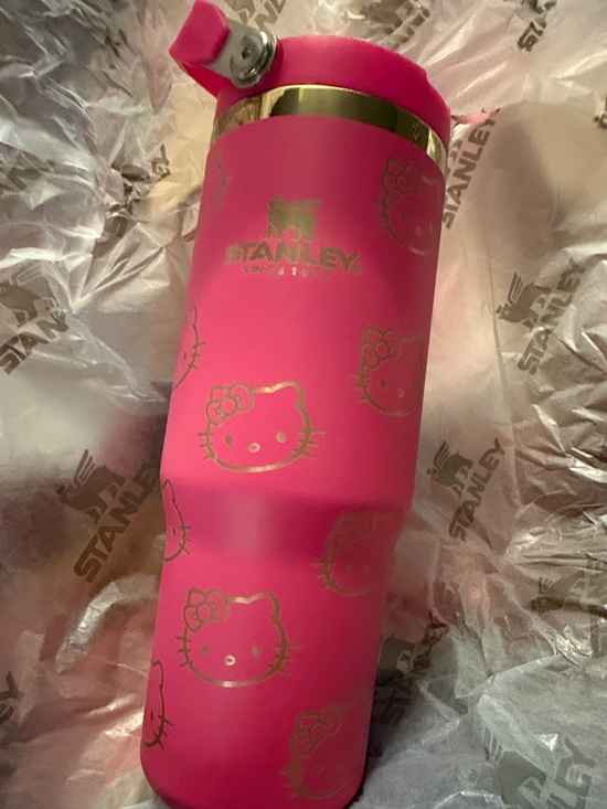 Stanley Other - New!  Stanley Pink Tumbler with Gold Hello Kitty Accents